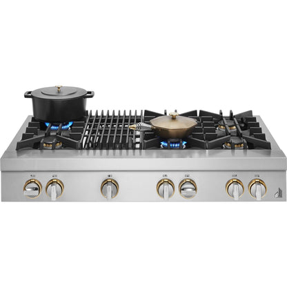 JennAir 48" Gas Cooktop (JGCP648HL) - Stainless Steel