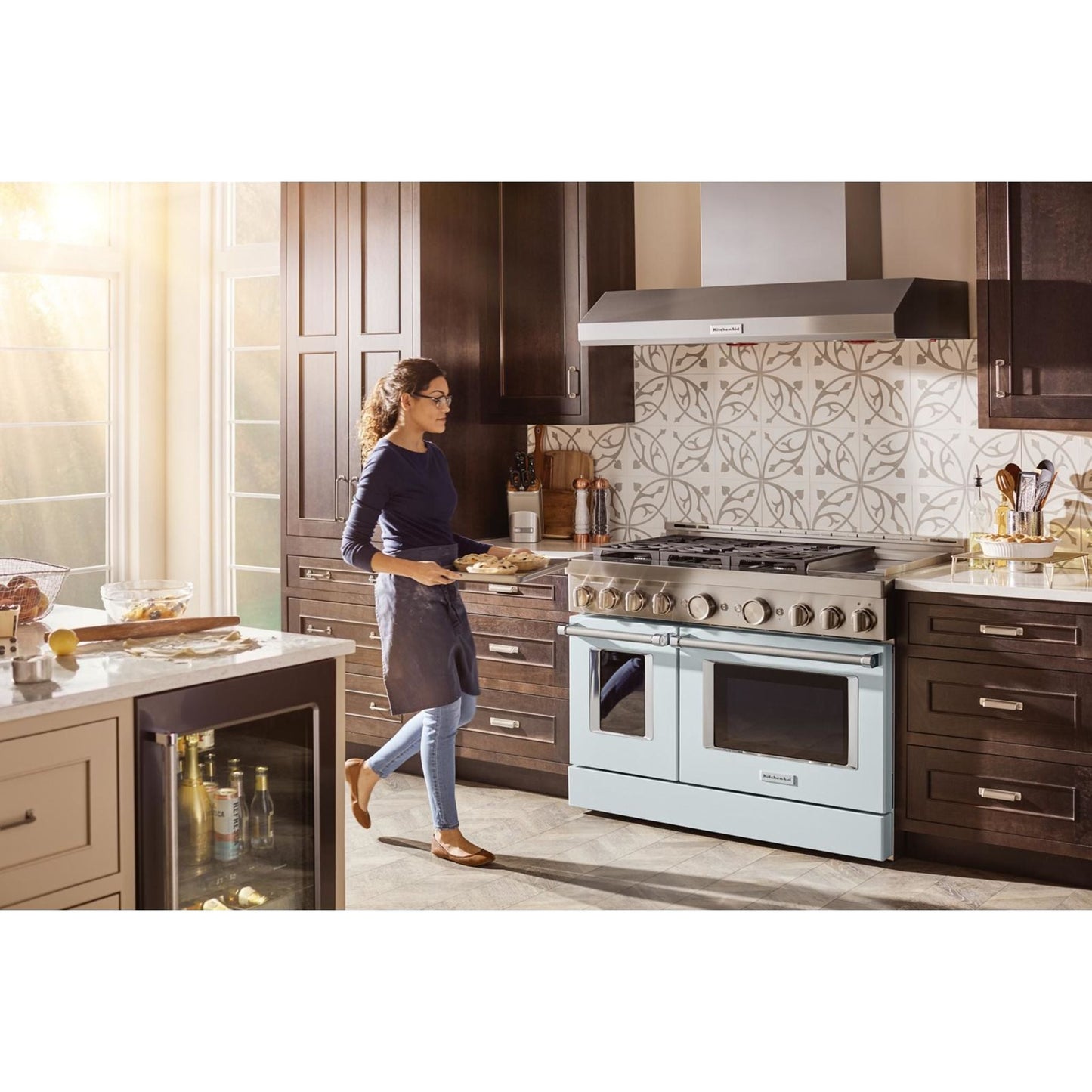 KitchenAid Gas Range (KFGC558JMB) - Misty Blue