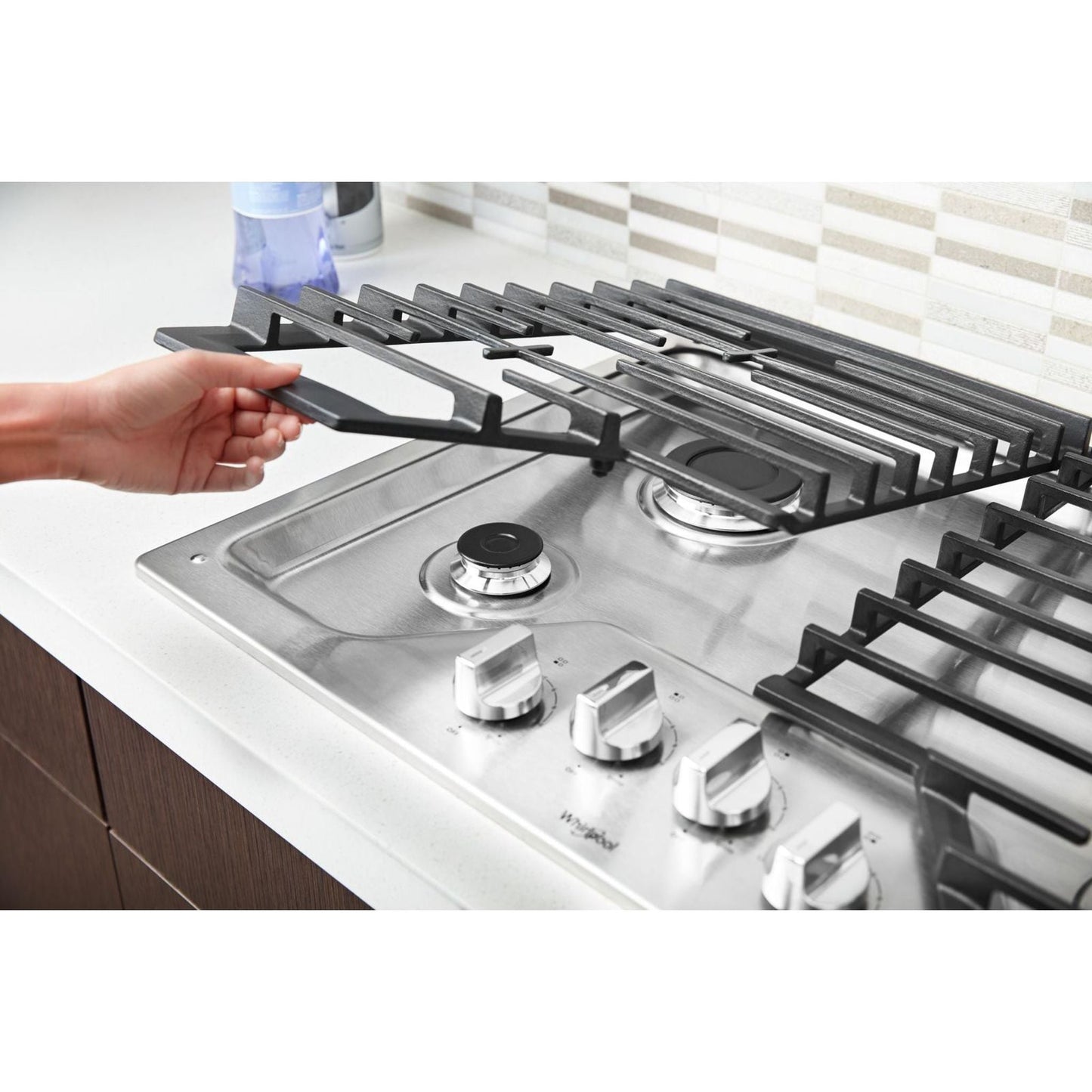 Whirlpool 30" Gas Cooktop (WCG55US0HS) - Stainless Steel