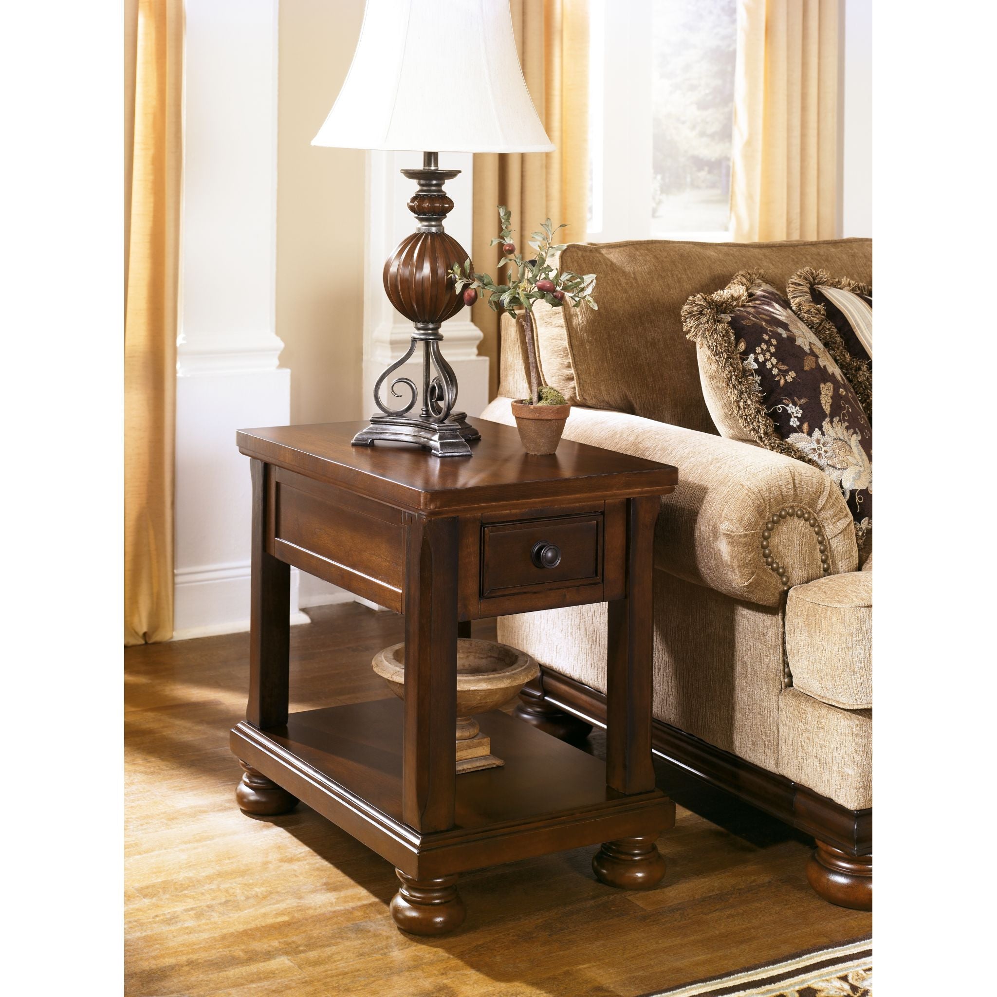 Porter End Table - Rustic Brown – ST ALBERT HOME FURNITURE