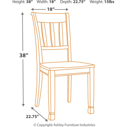 Whitesburg 7 Piece Dining Room - Brown/Cottage White - (PKG002054)