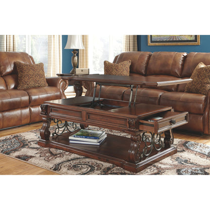 Alymere Coffee Table - Rustic Brown