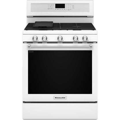 KitchenAid Gas Range (KFGG500EWH) - White