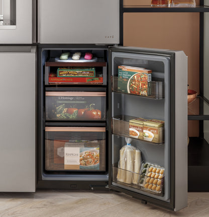 Café ENERGY STAR® 27.4 Cu. Ft. Quad-Door Refrigerator Modern Glass - CQE28DM5NS5