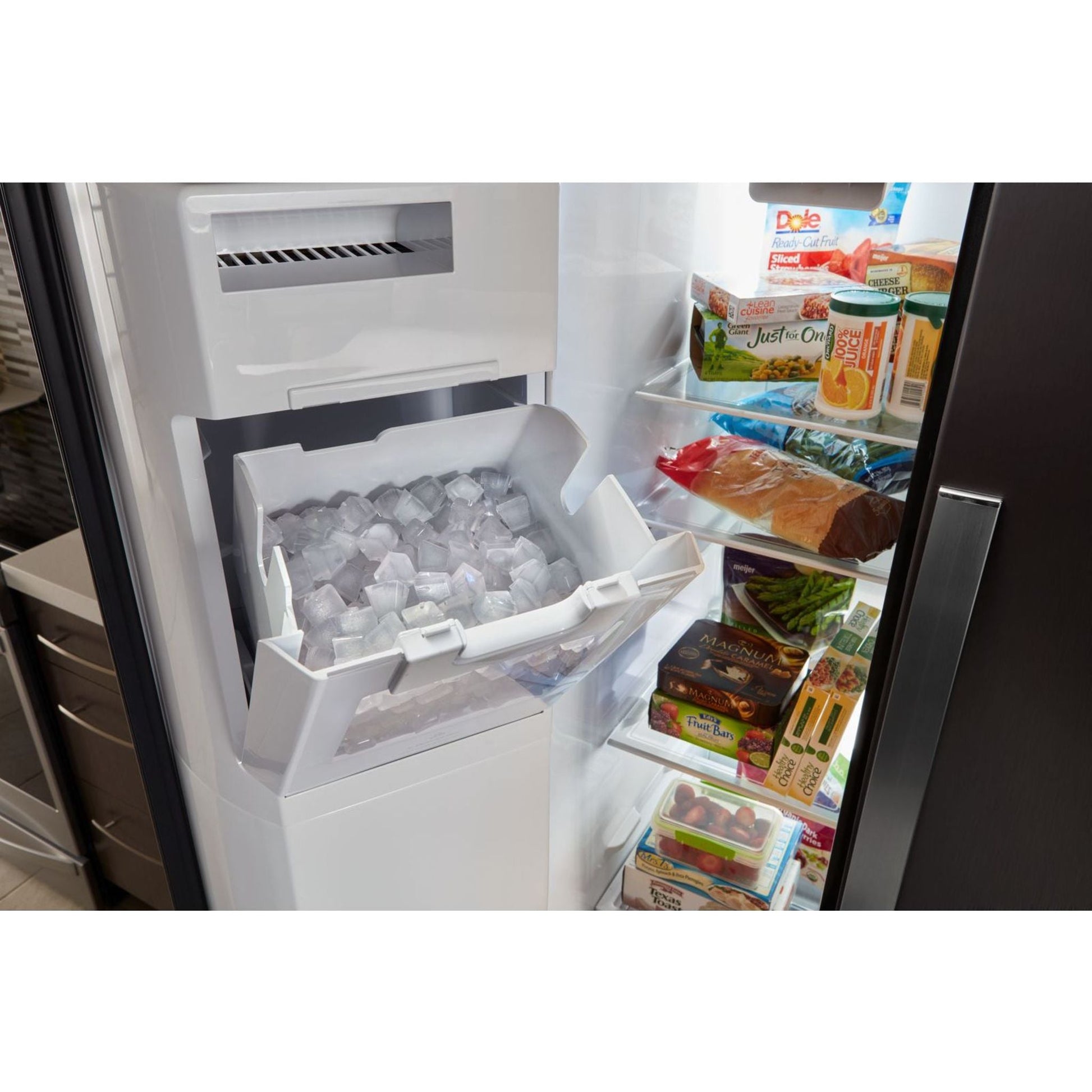 Whirlpool Side x Side Fridge (WRS571CIHB) - Black