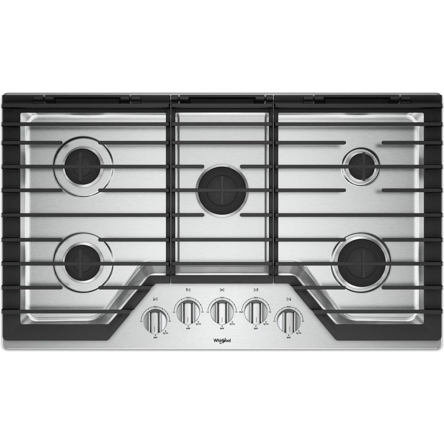 Whirlpool 36" Gas Cooktop (WCG55US6HS) - Stainless Steel