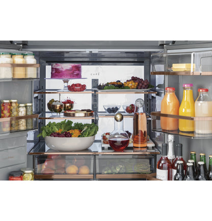 Café ENERGY STAR® 27.4 Cu. Ft. Quad-Door Refrigerator Modern Glass - CQE28DM5NS5