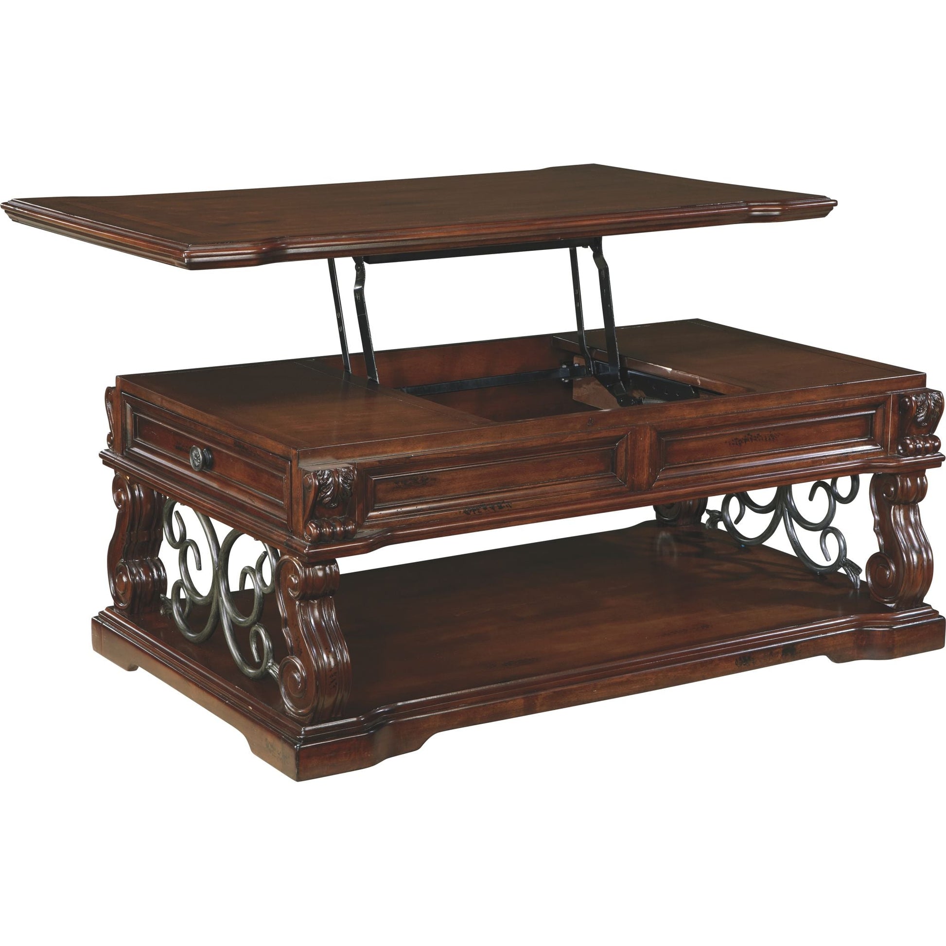 Alymere Coffee Table - Rustic Brown