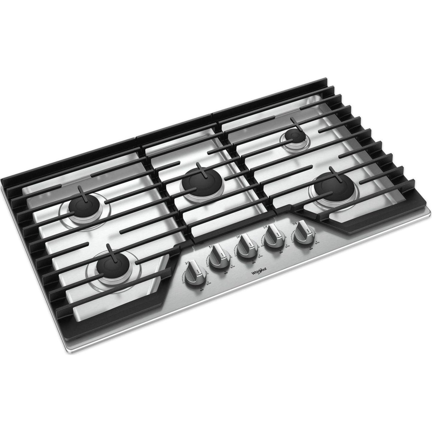 Whirlpool 36" Gas Cooktop (WCG55US6HS) - Stainless Steel