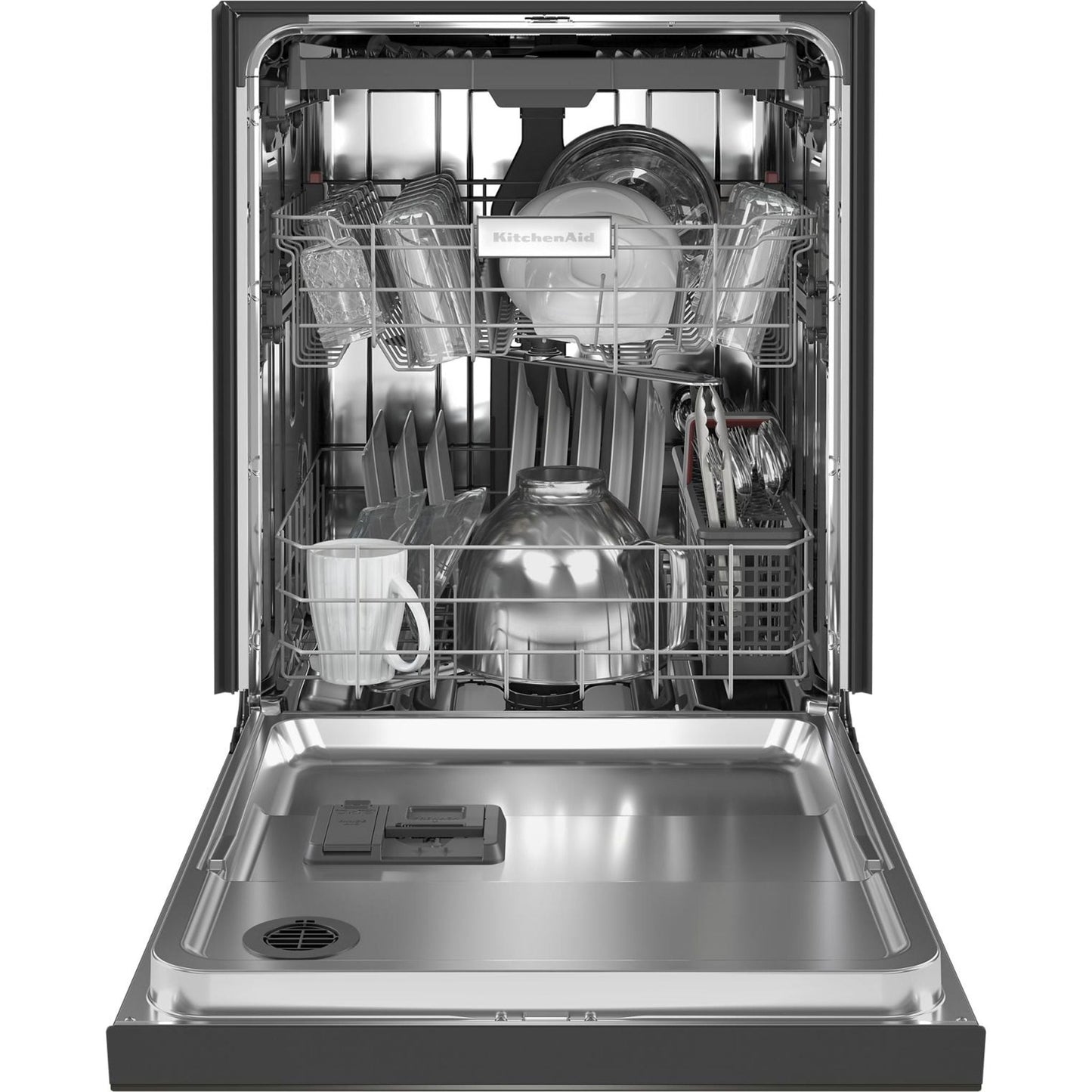 KitchenAid Dishwasher Stainless Steel Tub (KDFE204KBS) - Black Stainless