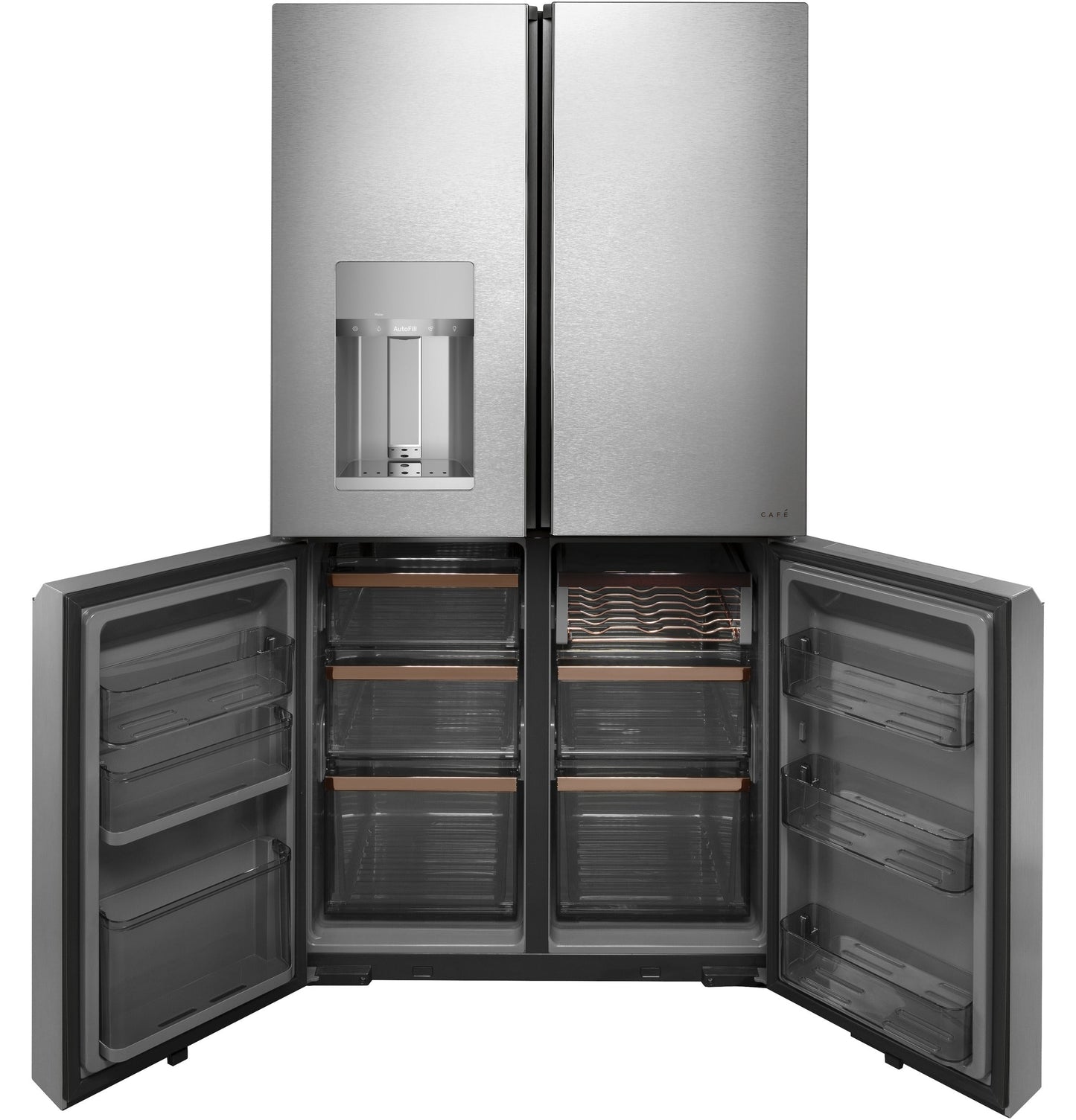 Café ENERGY STAR® 27.4 Cu. Ft. Quad-Door Refrigerator Modern Glass - CQE28DM5NS5