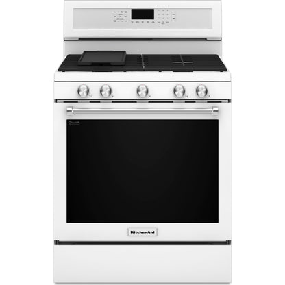 KitchenAid Gas Range (KFGG500EWH) - White