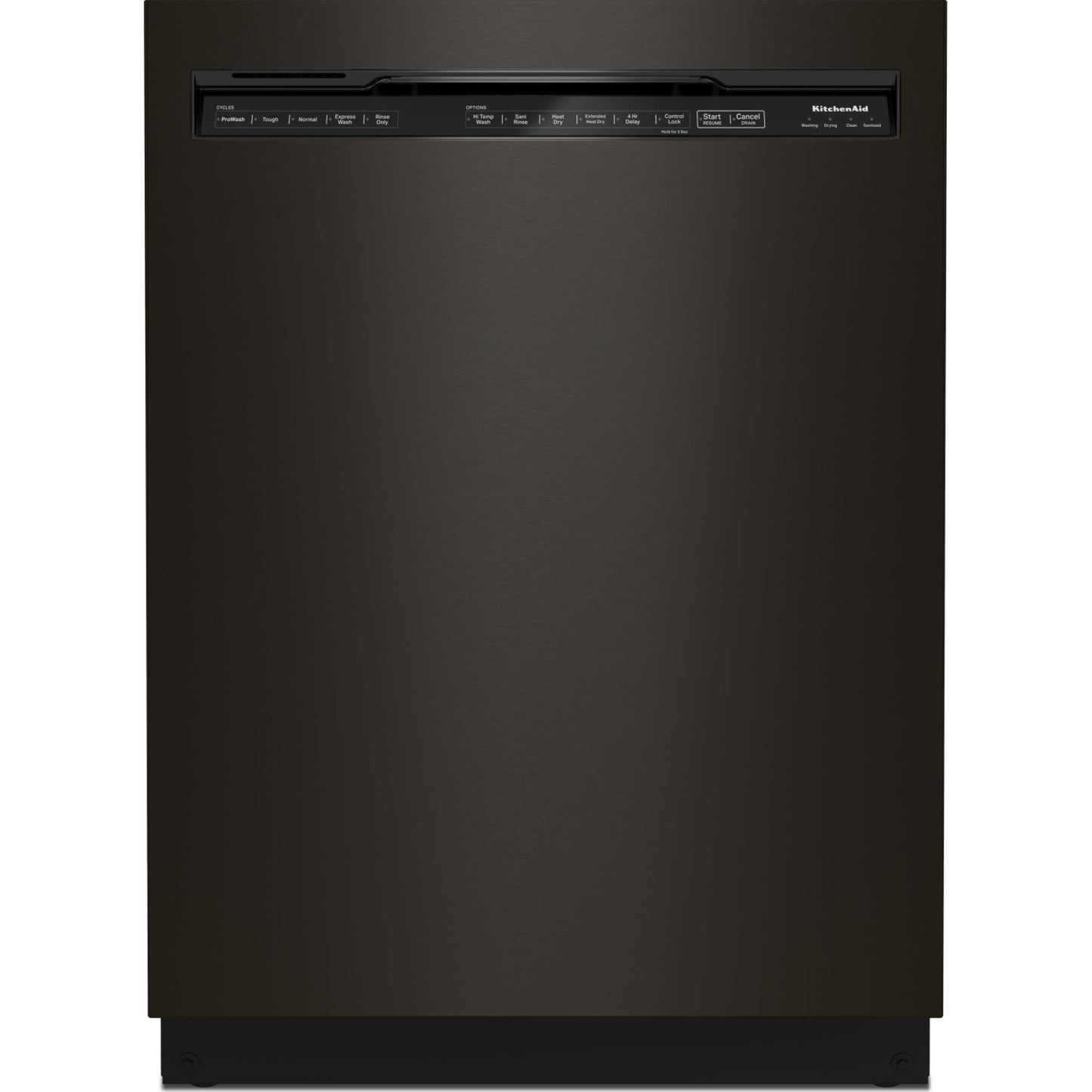 KitchenAid Dishwasher Stainless Steel Tub (KDFE204KBS) - Black Stainless