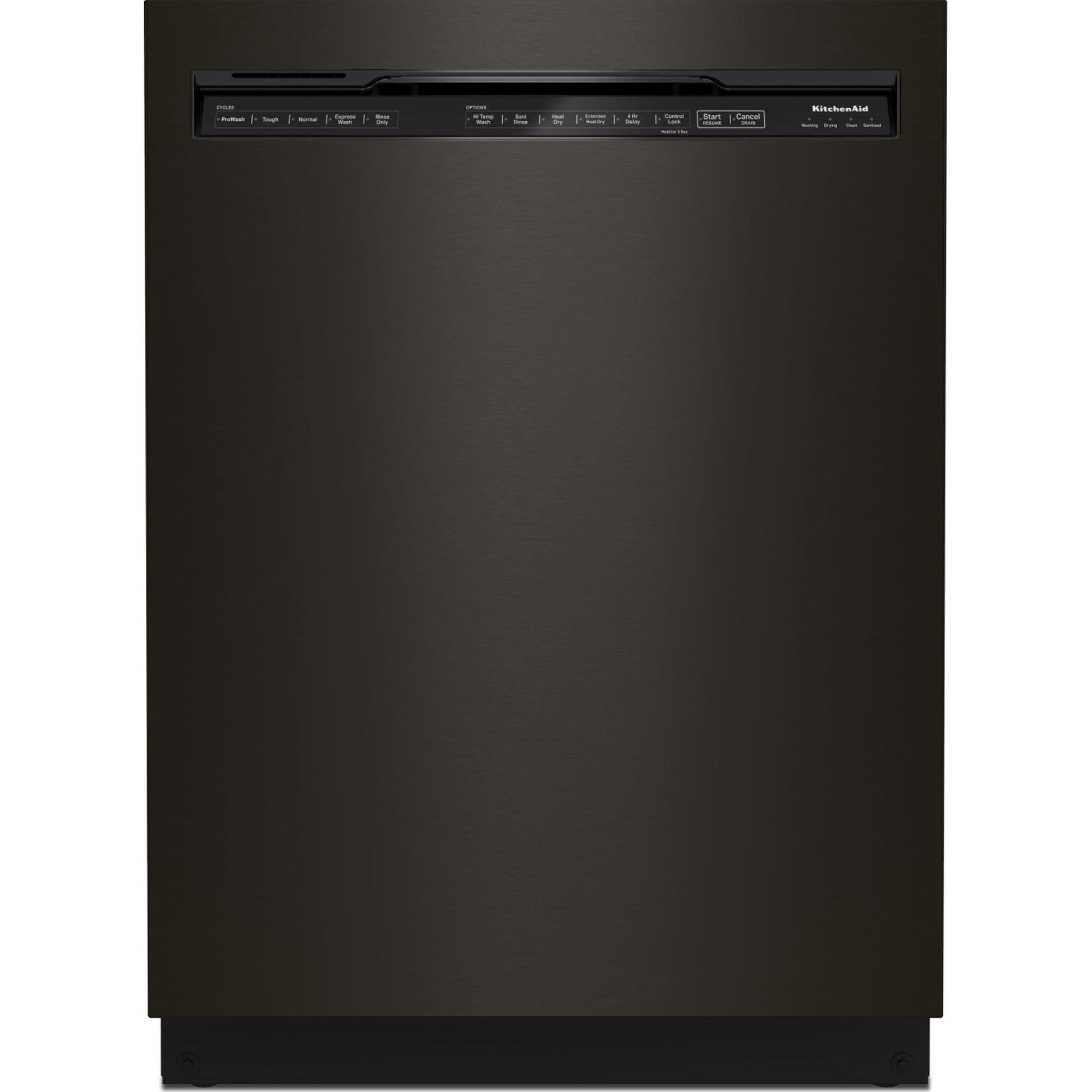 KitchenAid Dishwasher Stainless Steel Tub (KDFE204KBS) - Black Stainless