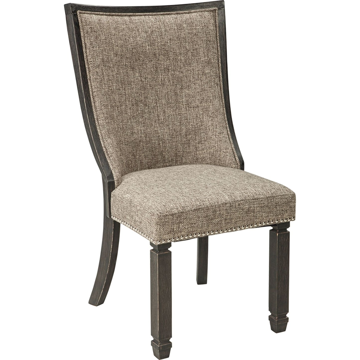 Tyler Creek Tulip Upholstered Side Chair - Black/Grey - (D736-02)