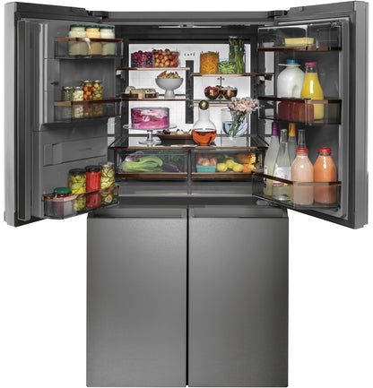 Café ENERGY STAR® 27.4 Cu. Ft. Quad-Door Refrigerator Modern Glass - CQE28DM5NS5