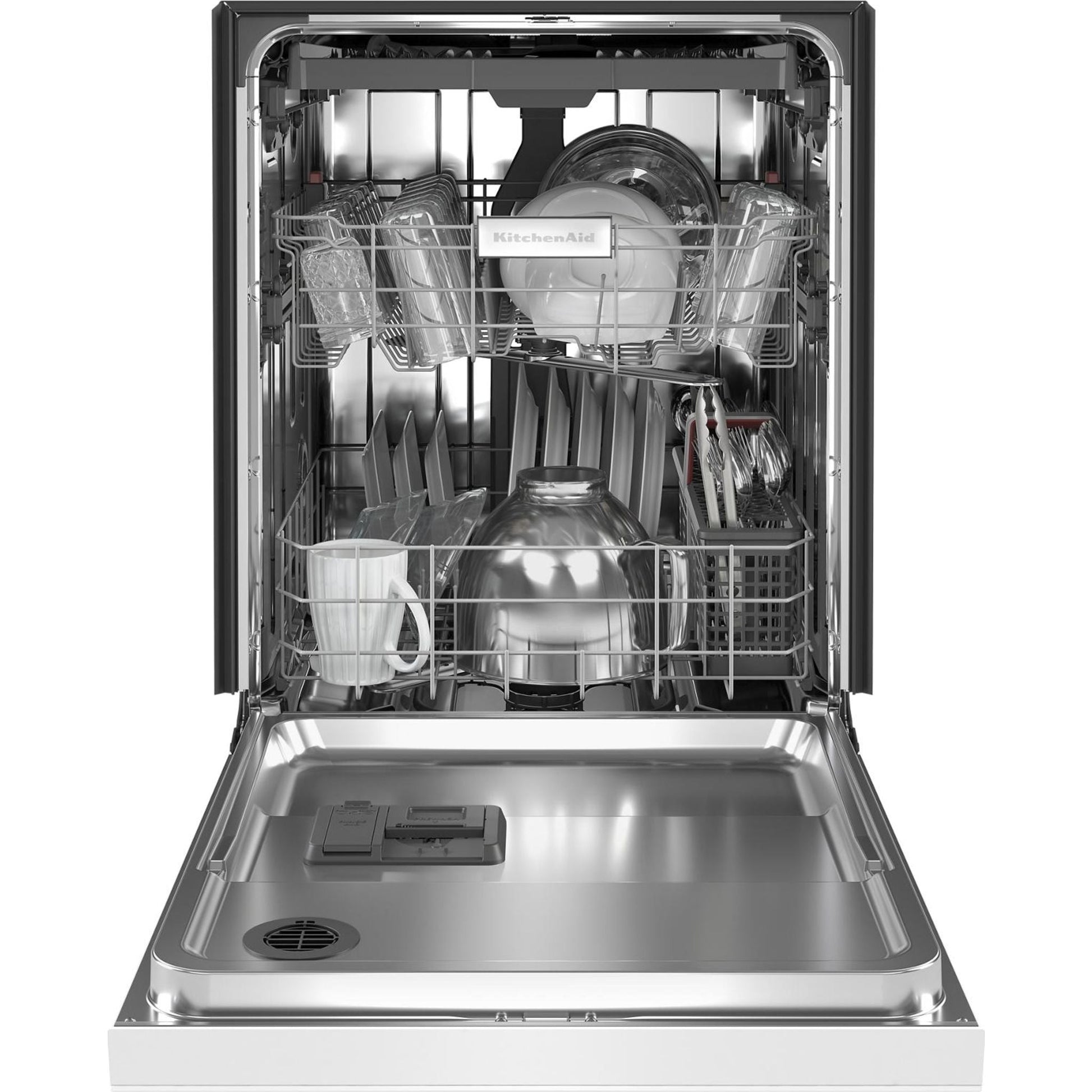 KitchenAid Dishwasher Stainless Steel Tub (KDFE204KWH) - White