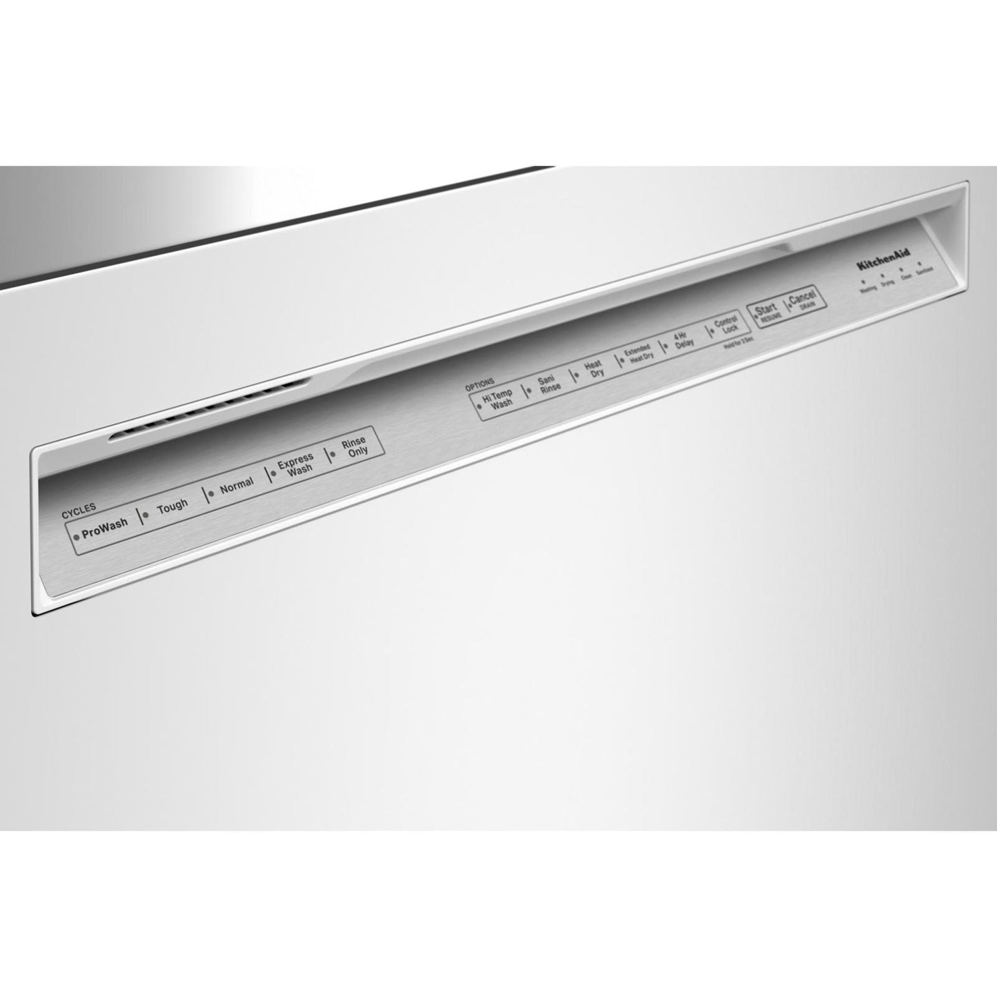 KitchenAid Dishwasher Stainless Steel Tub (KDFE204KWH) - White