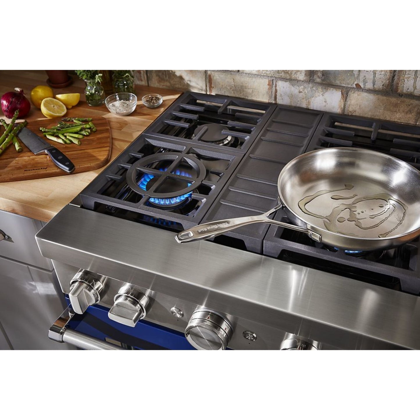 KitchenAid Dual Fuel Range (KFDC500JMB) - Misty Blue