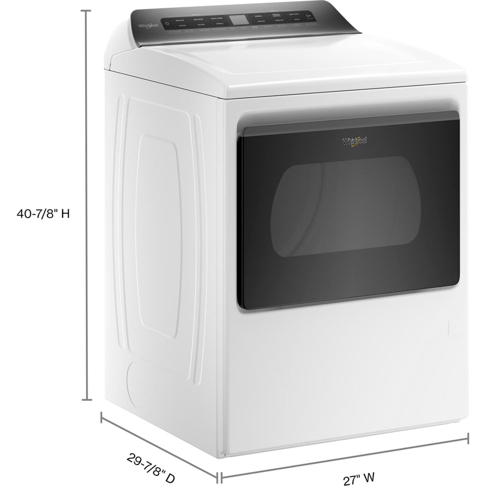 Whirlpool Gas Dryer (WGD6120HW) - White