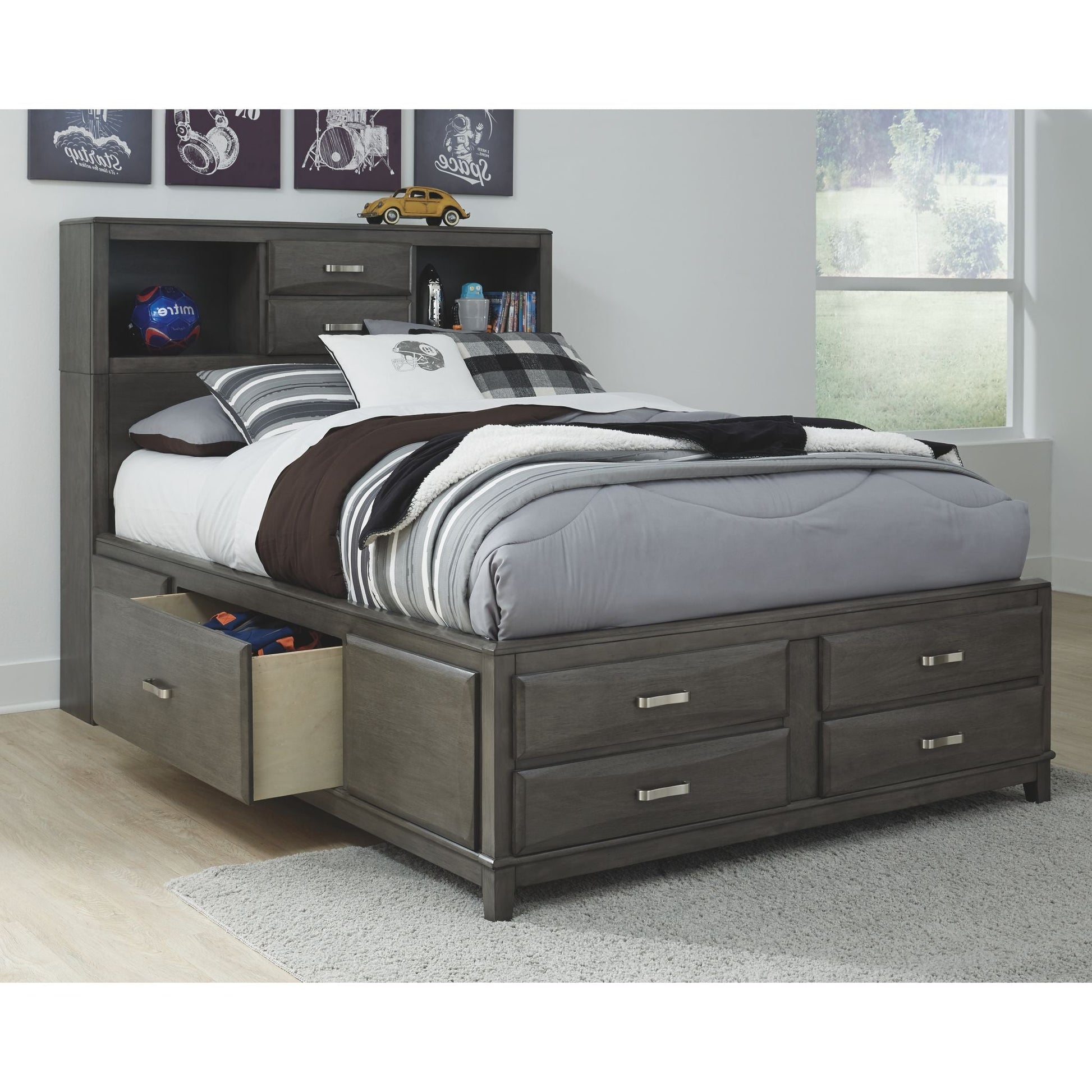 Caitbrook 3 Piece Storage Bed