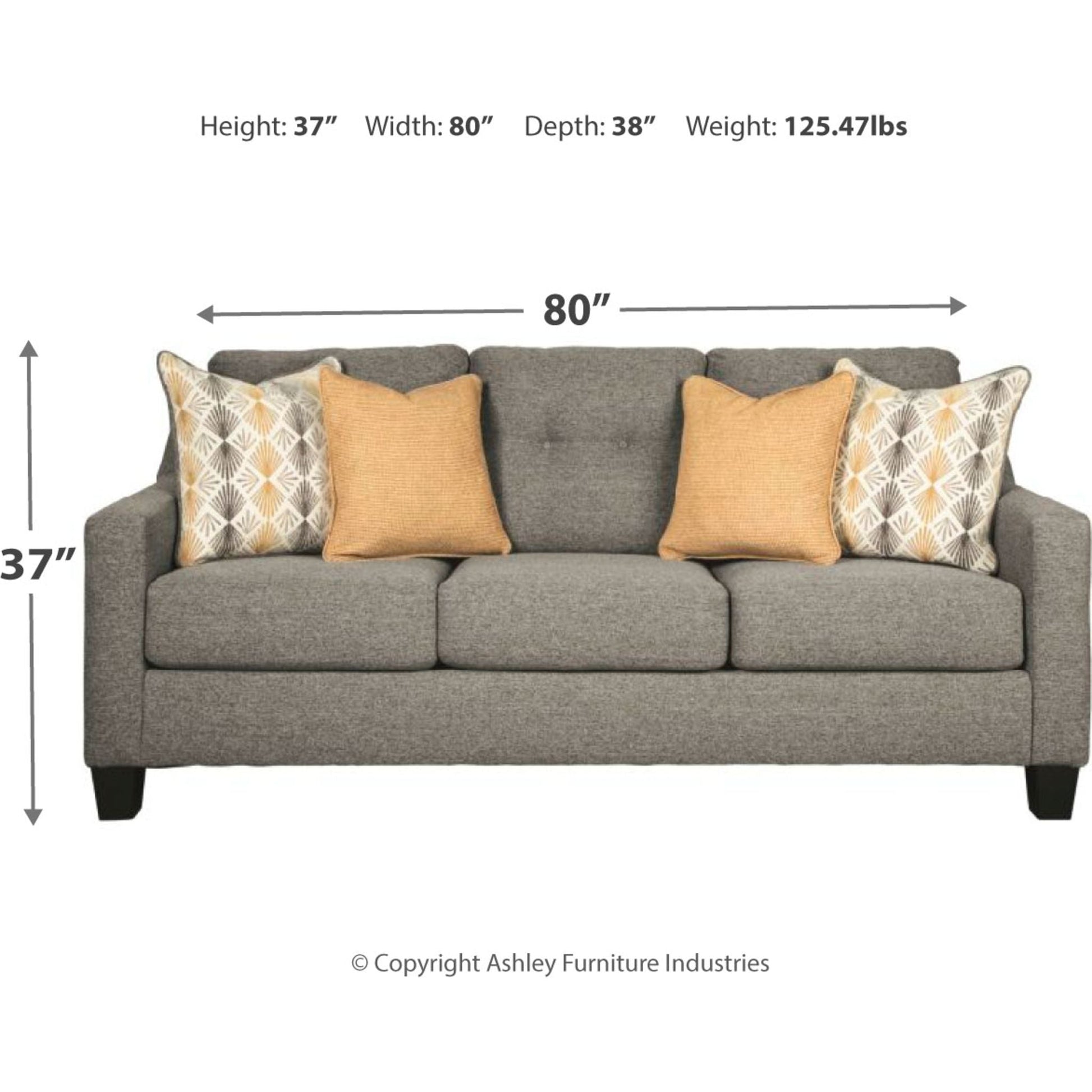 Daylon Sofa - Graphite