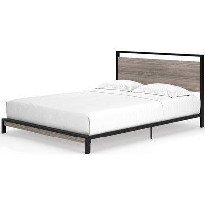 Dontally Queen Bed - Gray/Black