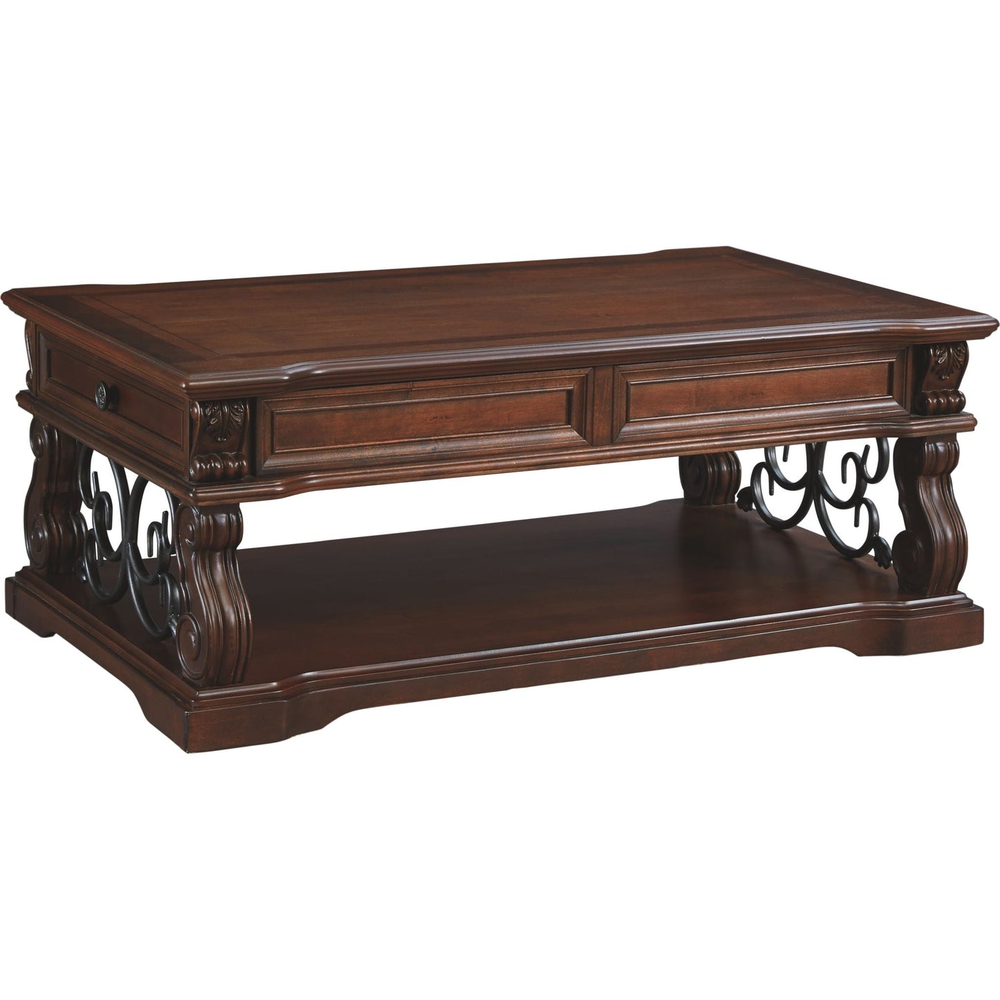 Alymere Coffee Table - Rustic Brown