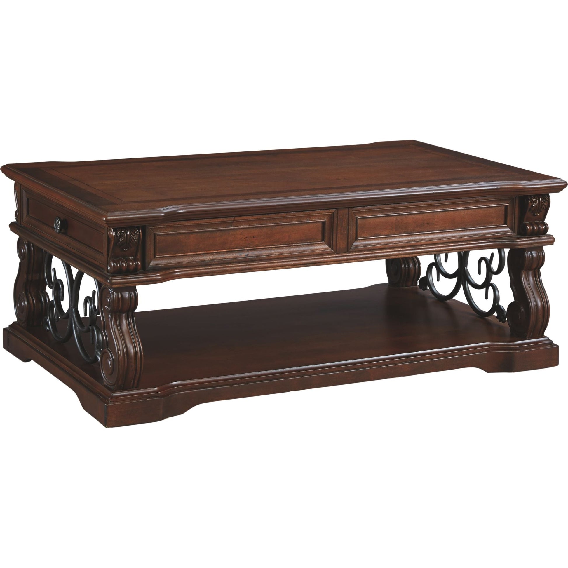 Alymere Coffee Table - Rustic Brown