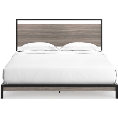 Dontally Queen Bed - Gray/Black