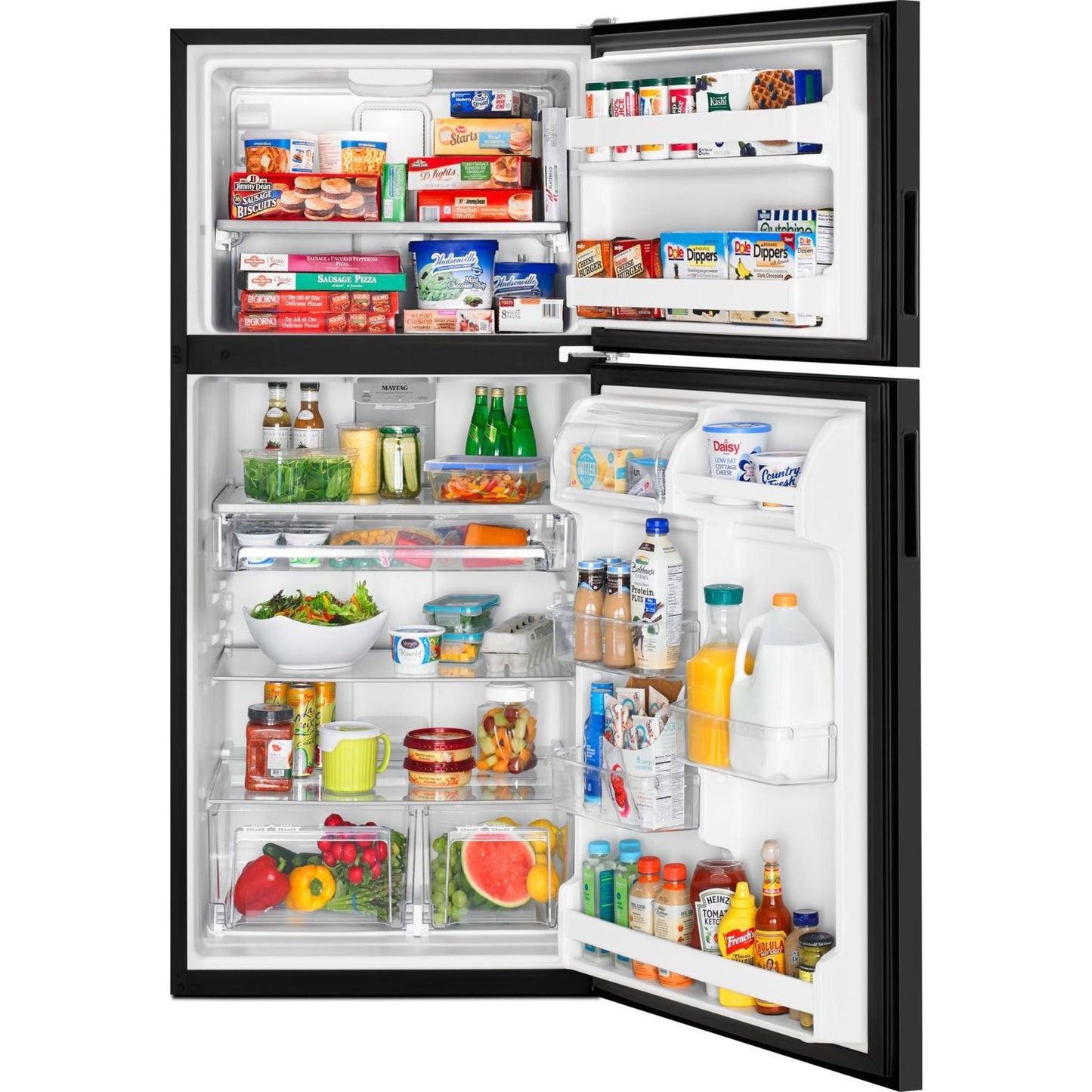 Maytag Top Mount Fridge (MRT311FFFE) - Black