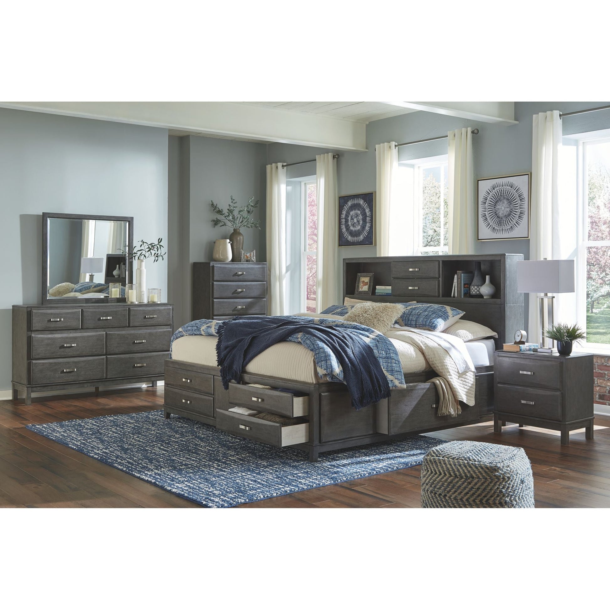 Caitbrook 3 Piece Storage Bed