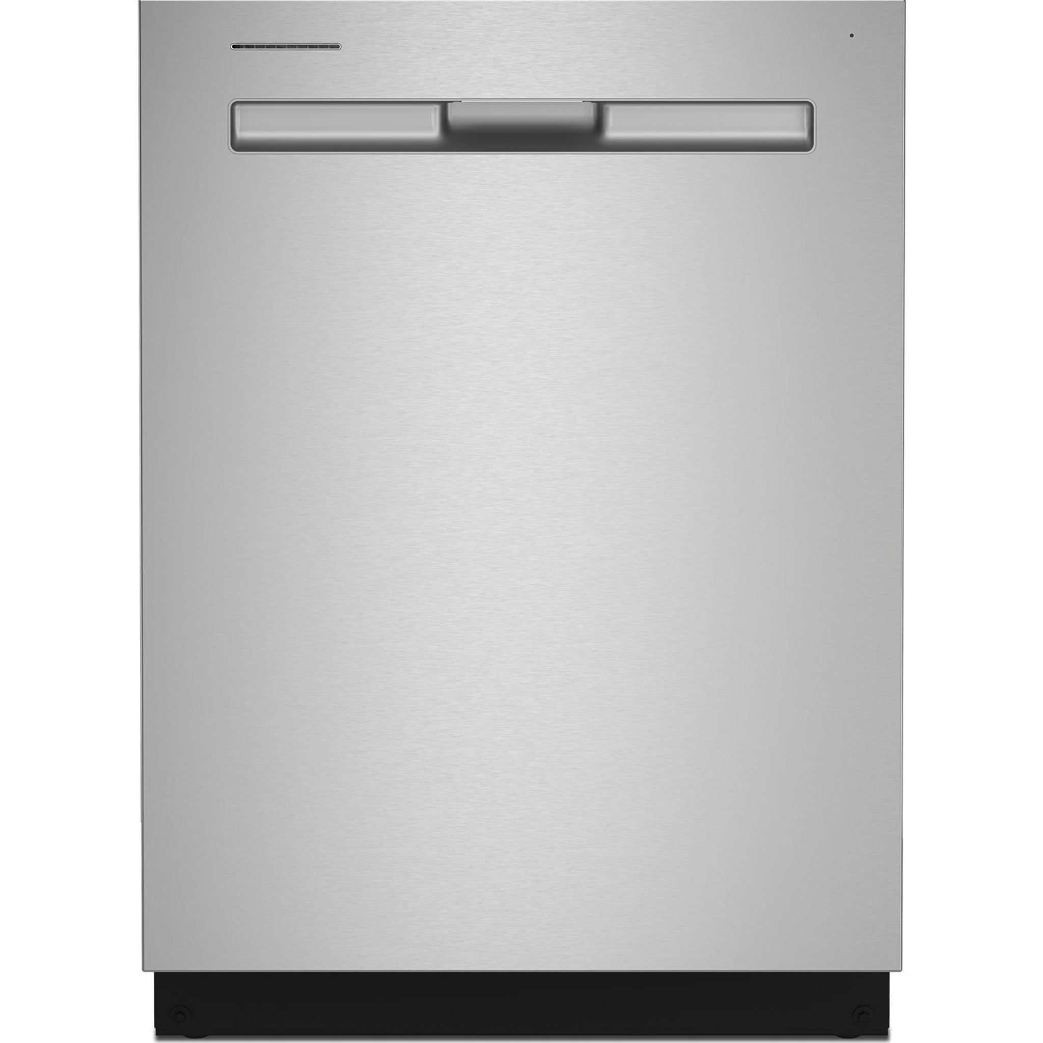 White dishwasher with cheap stainless steel tub